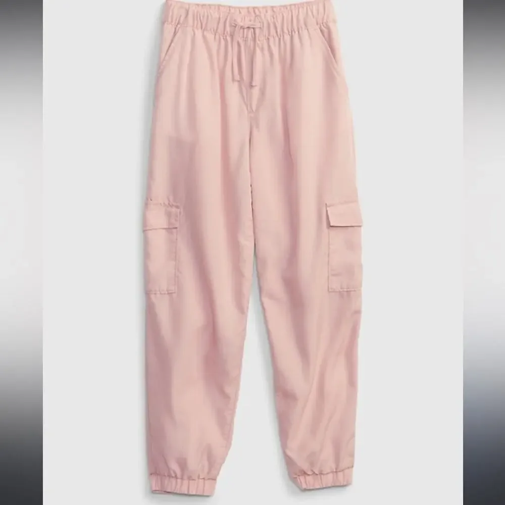 Gap Kids Pull-On Cargo Joggers pink New Size S 6-7